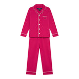 Ralph Lauren Completo 2 Pezzi Pigiama Shirt-Pantalone per Bambina 4P0279 FUXIA RALPH LAUREN 