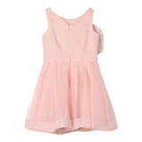 Liu Jo Solid Color Sleeveless Dress With Pink Tulle For Girls