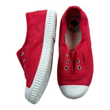 Chipie Sneakers Solid Color With Red Contrast Sole For Newborn