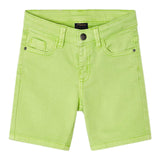 Mayoral Bermuda Shorts Solid Color With Adjustable Waist Green For Newborn