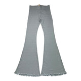 Caffe' D'Orzo Solid Color Leggings Flared Model Light Blue For Girls