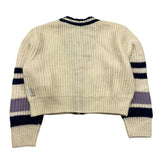 REPLAY cardigan tinta unita cn strisce in contrasto Panna per Bambina SG5607 PANNA REPLAY 