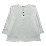Zhoe & Tobiah Shirt Tinta Unita con Bottoni per Bambino BSE11MJ PANNA ZHOE & TOBIAH 