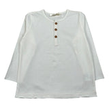 Zhoe & Tobiah Shirt Tinta Unita con Bottoni per Bambino BSE11MJ PANNA ZHOE & TOBIAH 