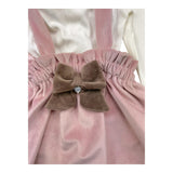 NINNAOH completo 2pz bicolore salopette-body Bianco/rosa per Neonata I2351 BIANCO/ROSA NINNAOH 