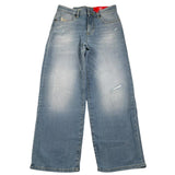 Diesel Jeans Tinta Unita Modello Palazzo per Bambina J00818X AZZURRO DIESEL 
