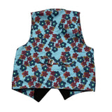 Daniele Alessandrini Solid Color Waistcoat With Black Retro Pattern For Boys