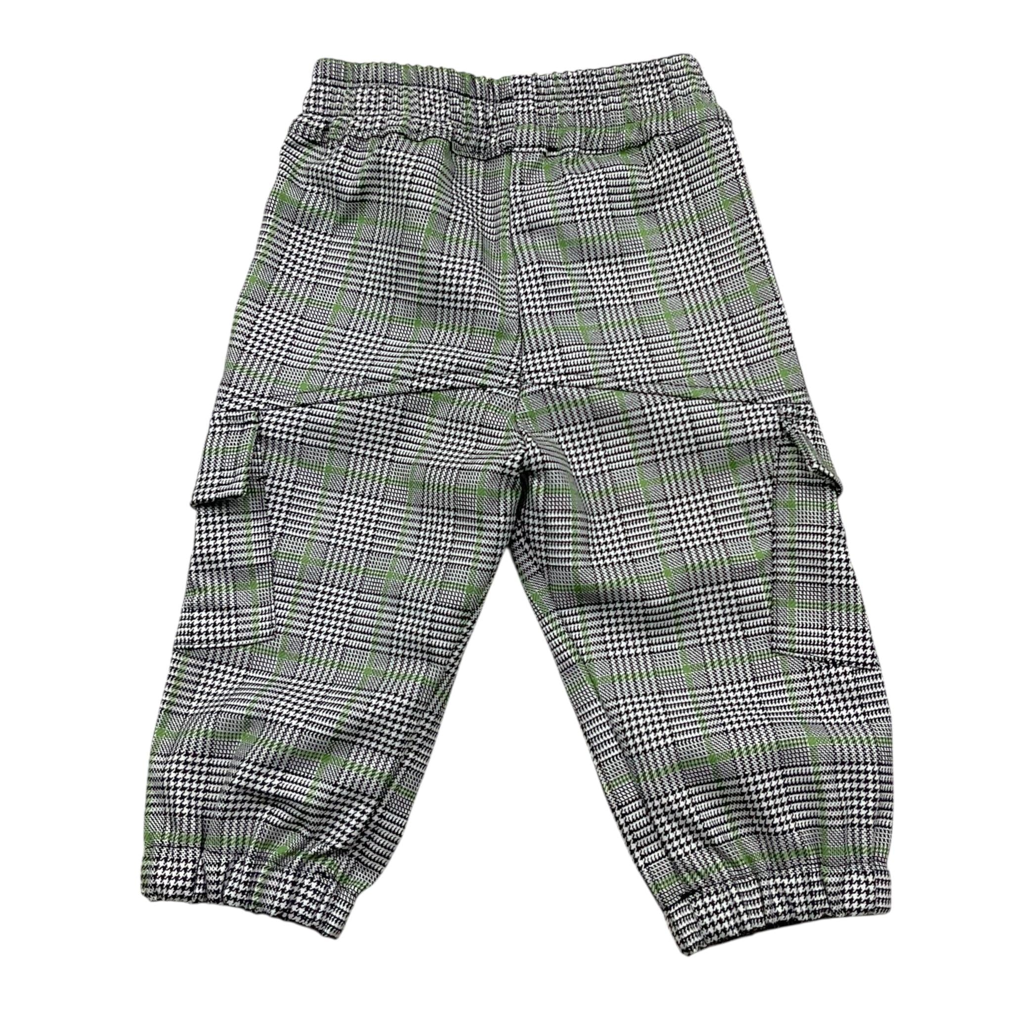 DANIELE ALESSANDRINI pantalone tinta unita con microfantasia Bianco per Neonato 1291P0062 BIANCO DANIELE ALESSANDRINI 