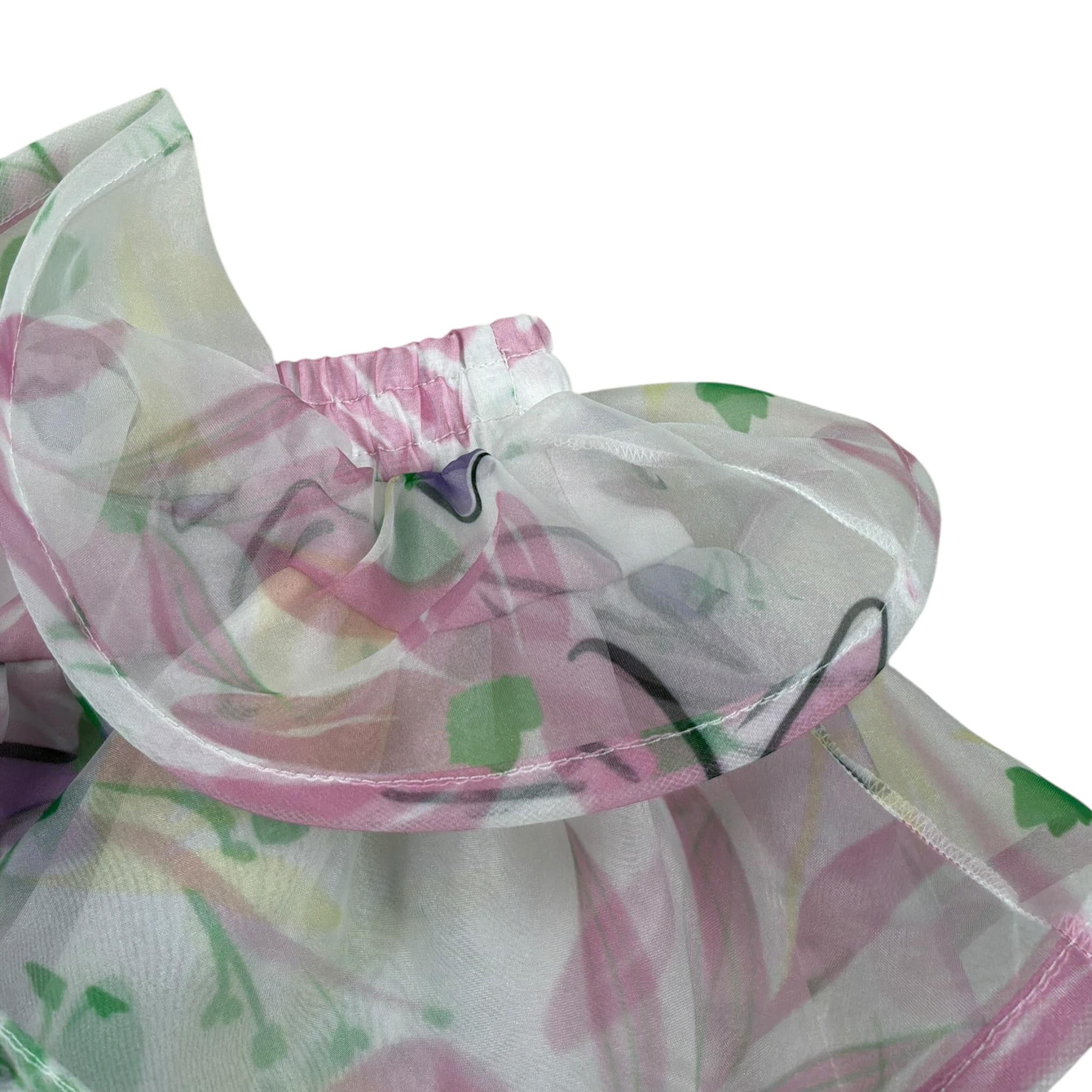 Miss Grant Gonna tinta unita con Stampe Bianco per Bambina MG1003 BIANCO MISS GRANT 