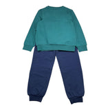 ICEBERG completo tuta 2pz bicolore felpa-pantalone Verde/blu per Bambino CFICE5300NB VERDE/BLU ICEBERG 