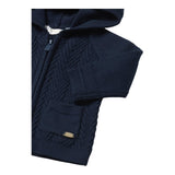 MAYORAL cardigan tinta unita con cappuccio e zip Blu per Neonato 2309 BLU MAYORAL 