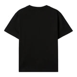 Off-White Solid Color Crewneck T-Shirt With Print Black For Boys