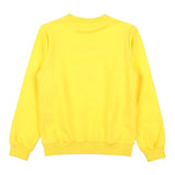 Daniele Alessandrini Sweatshirt Closed Crewneck Solid Color With Contrast Print Yellow For Boys