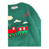 SAINT BARTH maglia girocollo tinta unita con stampa Verde per Bambino SBEXPRESS VERDE SAINT BARTH 