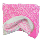 ELISABETTA FRANCHI coperta bicolore cn loghi Rosa fluo per Neonata ENC049 ROSA FLUO ELISABETTA FRANCHI 