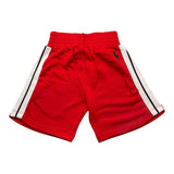Neil Barrett Solid Color Tracksuit Bermuda Shorts With Elastic Waist Red For Boys