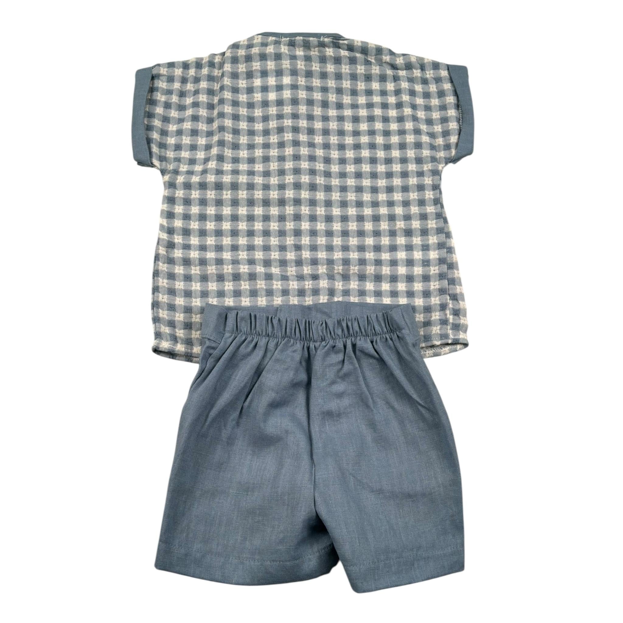 Calamaro Completo 2 Pezzi Camicie-Bermuda Bicolore per Bambino 11128N BLU CALAMARO 