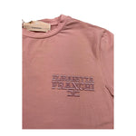 ELISABETTA FRANCHI tshirt girocollo tinta unita con logo Rosa per Bambina EFTS225X ROSA ELISABETTA FRANCHI 
