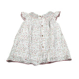 Babidu Abito Tinta Unita con Stampa per Bambina 90406J BIANCO BABIDU 