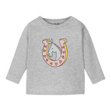 STELLA McCARTNEY shirt girocollo tinta unita con stampa in contrasto Grigio per Neonata TV8080 GRIGIO STELLA McCARTNEY 