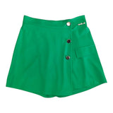 Gaelle Short Solid Color with Elastic Waist Green for Girls