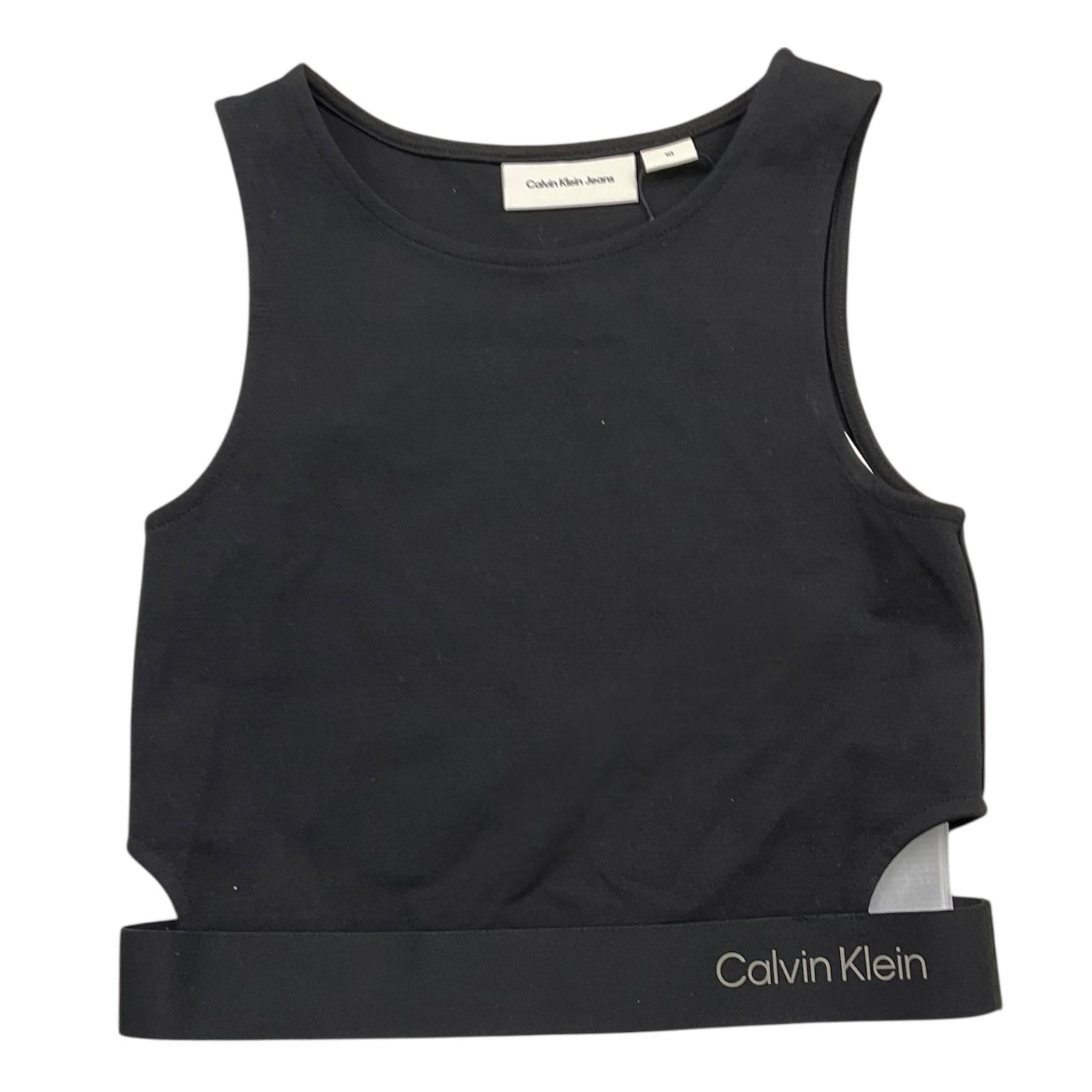 Calvin Klein Top Giromanica Tinta Unita per Bambina IG0IG02869X NERO CALVIN KLEIN 