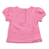 Moschino T-Shirt Girocollo Tinta Unita con Stampa per Neonata MLM02B ROSA MOSCHINO 