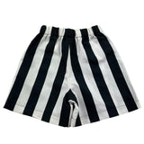 Dondup Bermuda Striped Pattern With Elastic Waist White/Black For Boys