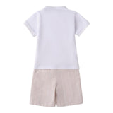 Sarabanda Completo 2 Pezzi T-Shirt-Bermuda per Bambino 0B160J BIANCO SARABANDA 