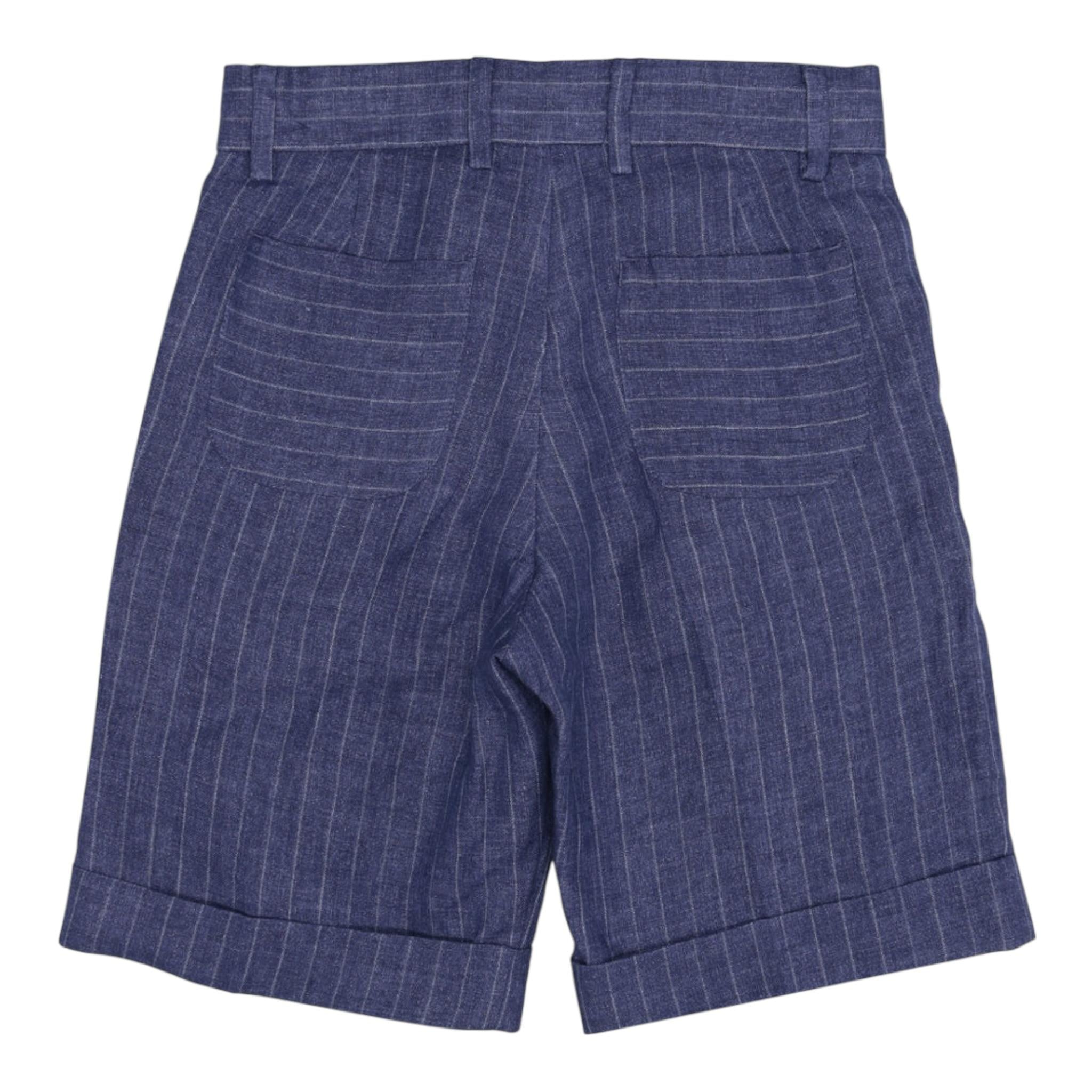 Fay Bermuda Tinta Unita Fantasia A Righe per Bambino FW6Q29 BLU FAY 