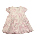 M+E' Abito Tinta Unita con Fantasia Fiori per Neonata UE1775 BIANCO M+E' 