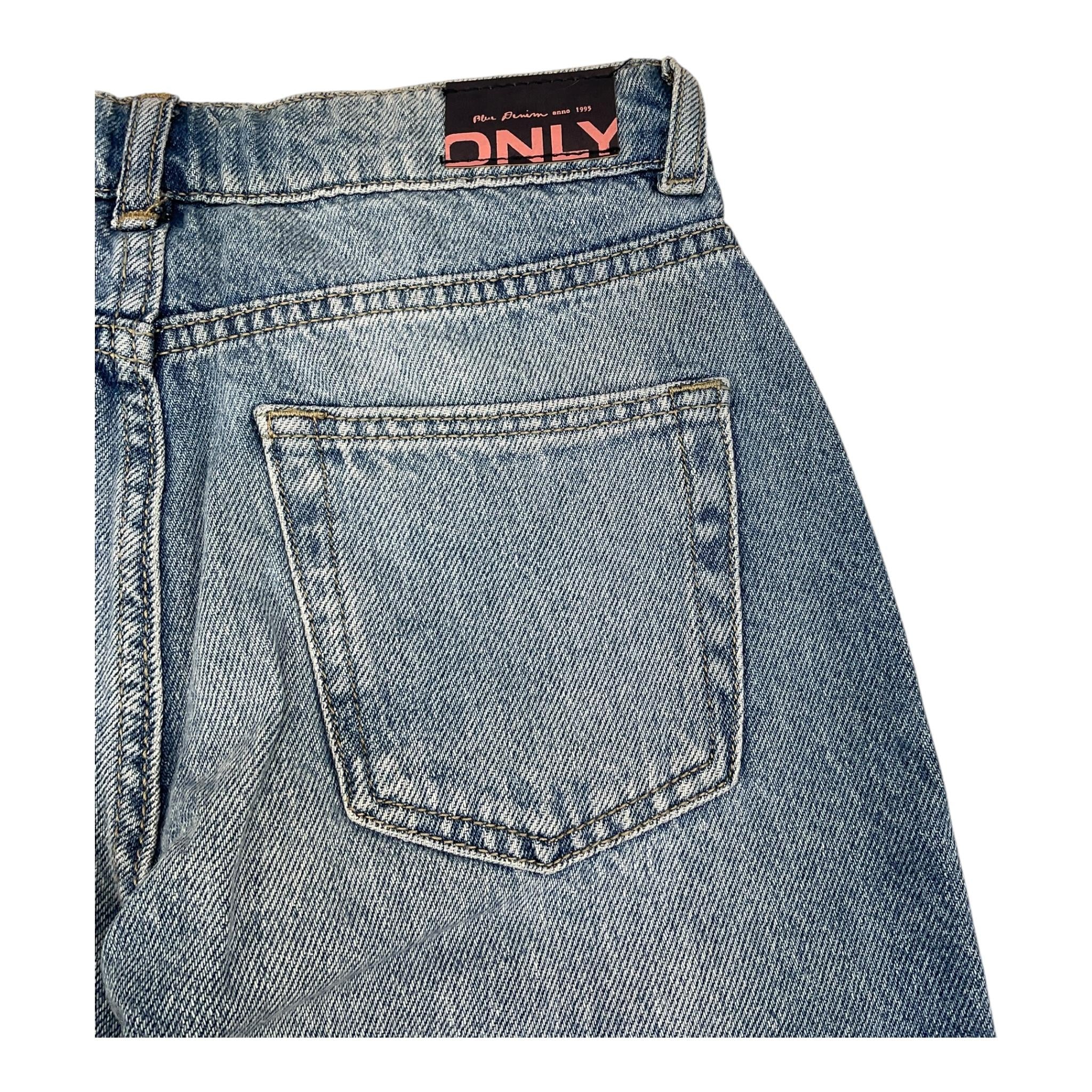 ONLY jeans tinta unita modello zampa Blu per Bambina 15285114 BLU ONLY 