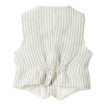 Il Gufo Gilet Fantasia A Righe per Neonato P25GI005L1018 BIANCO/BEIGE IL GUFO 