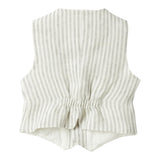 Il Gufo Gilet Fantasia A Righe per Neonato P25GI005L1018 BIANCO/BEIGE IL GUFO 