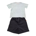Suns  Completo 2 Pezzi T-Shirt-Bermuda Bicolore per Neonato COMS5107UB AZZURRO SUNS 