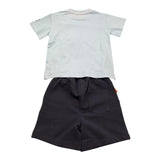 Suns  Completo 2 Pezzi T-Shirt-Bermuda Bicolore per Neonato COMS5107UB AZZURRO SUNS 