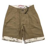 Cesare Paciotti Bermuda Solid Color with Adjustable Waist Beige for Boys