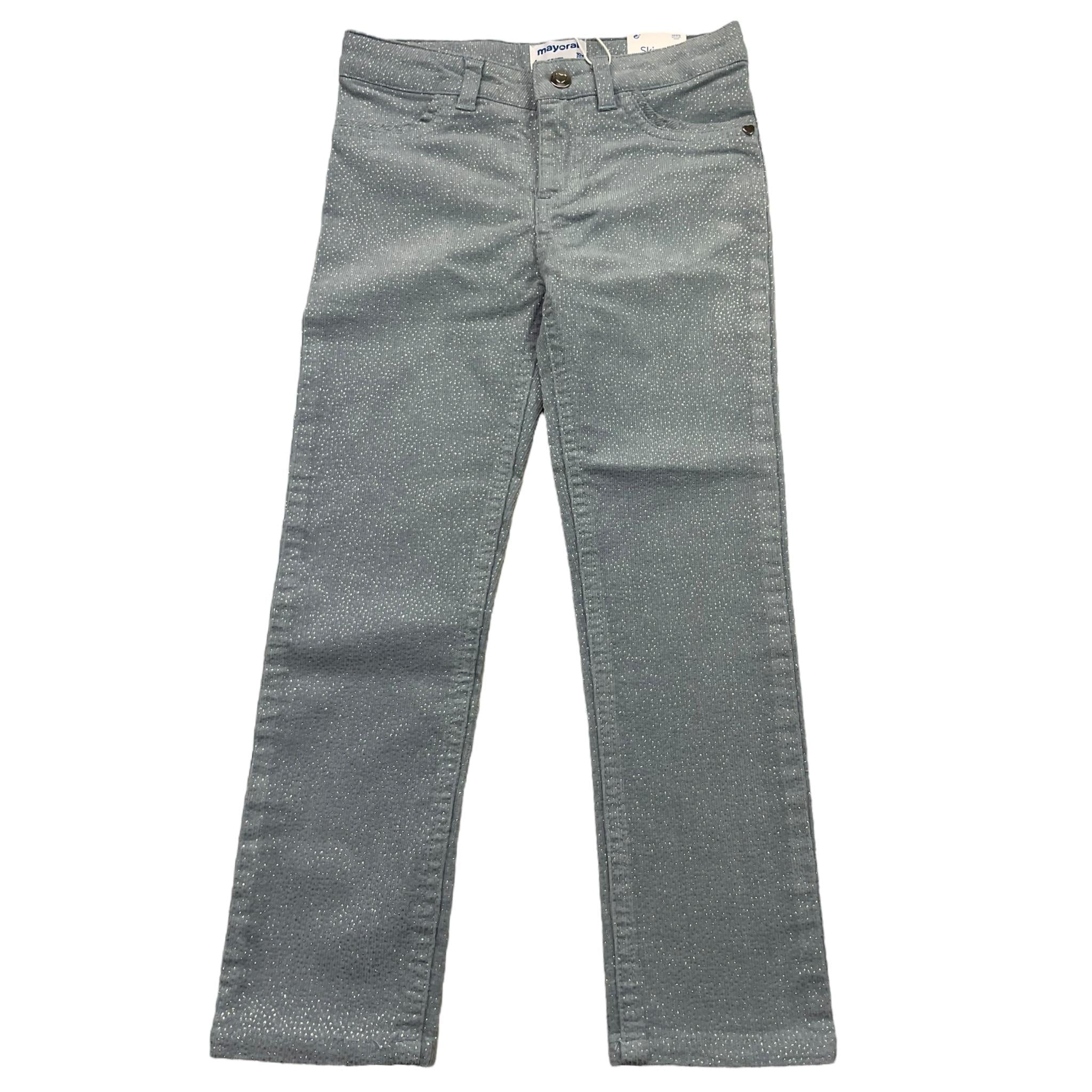 MAYORAL pantalone tinta unita con girovita regolabile Azzurro per Bambina 4548 AZZURRO MAYORAL 
