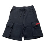 Diadora Bermuda In Tracksuit Solid Color With Black Print For Boys