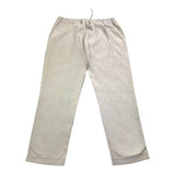 Distrett Solid Color Pants With Elastic Waist Beige For Boys