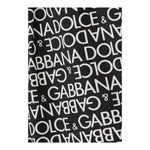 DOLCE & GABBANA pantalone tinta unita con stampe logo Nero per Bambino L44P13 NERO DOLCE & GABBANA 