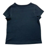 Sonia Rykiel Solid Color Crew Neck T-Shirt With Glitter Black For Girls
