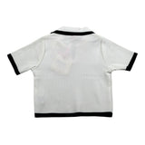 Vicolo Polo Mezza Manica Tinta Unita  per Bambina 3146W00303 PANNA VICOLO 