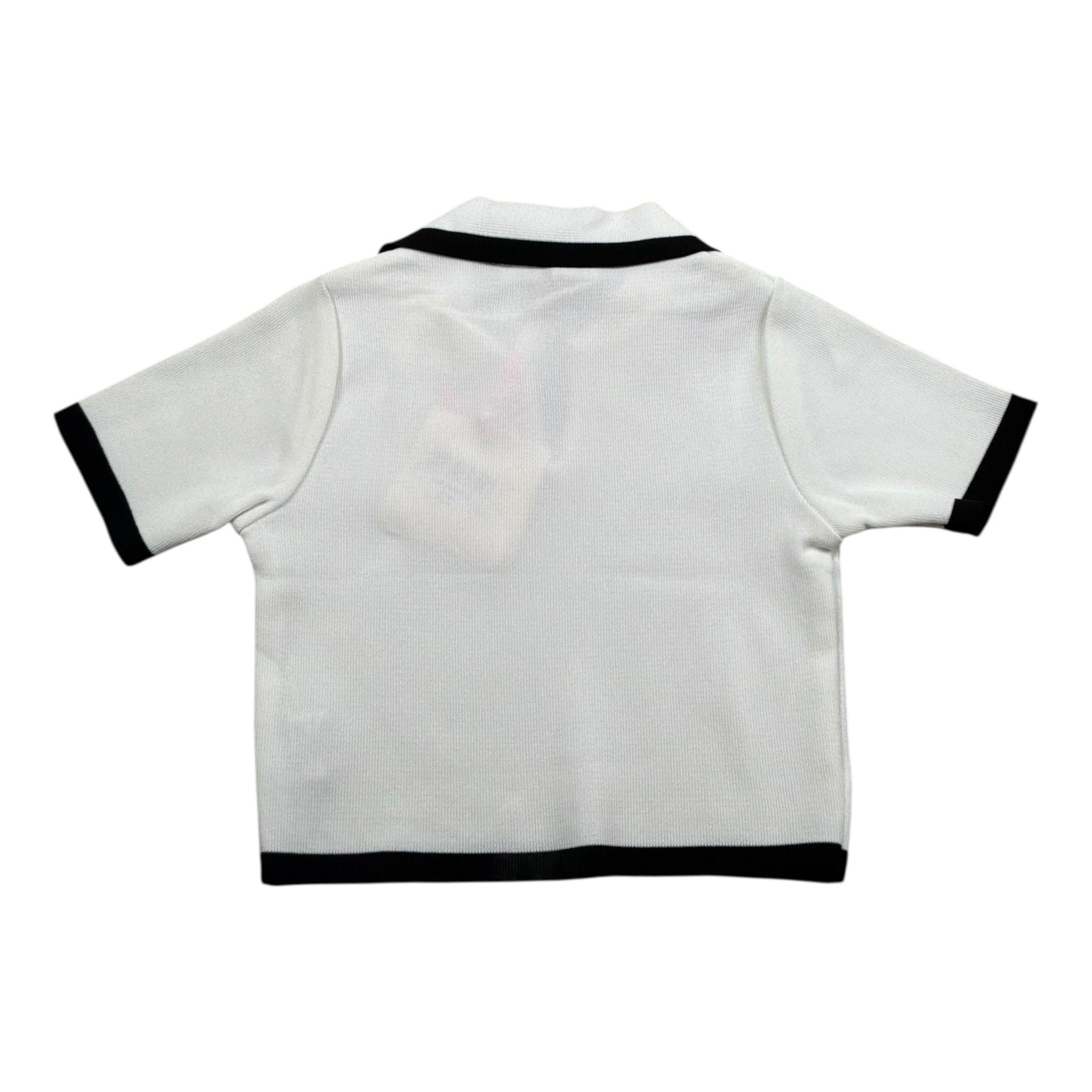 Vicolo Polo Mezza Manica Tinta Unita  per Bambina 3146W00303 PANNA VICOLO 