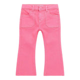 GUESS pantalone tinta unita modello a zampa con girovita regolabile Fuxia per Bambina K4YB00WE620 FUXIA GUESS 