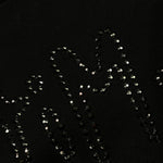 DISCLAIMER felpa tinta unita girocollo con brillantini Nero per Bambina 24IDK58337 NERO DISCLAIMER 