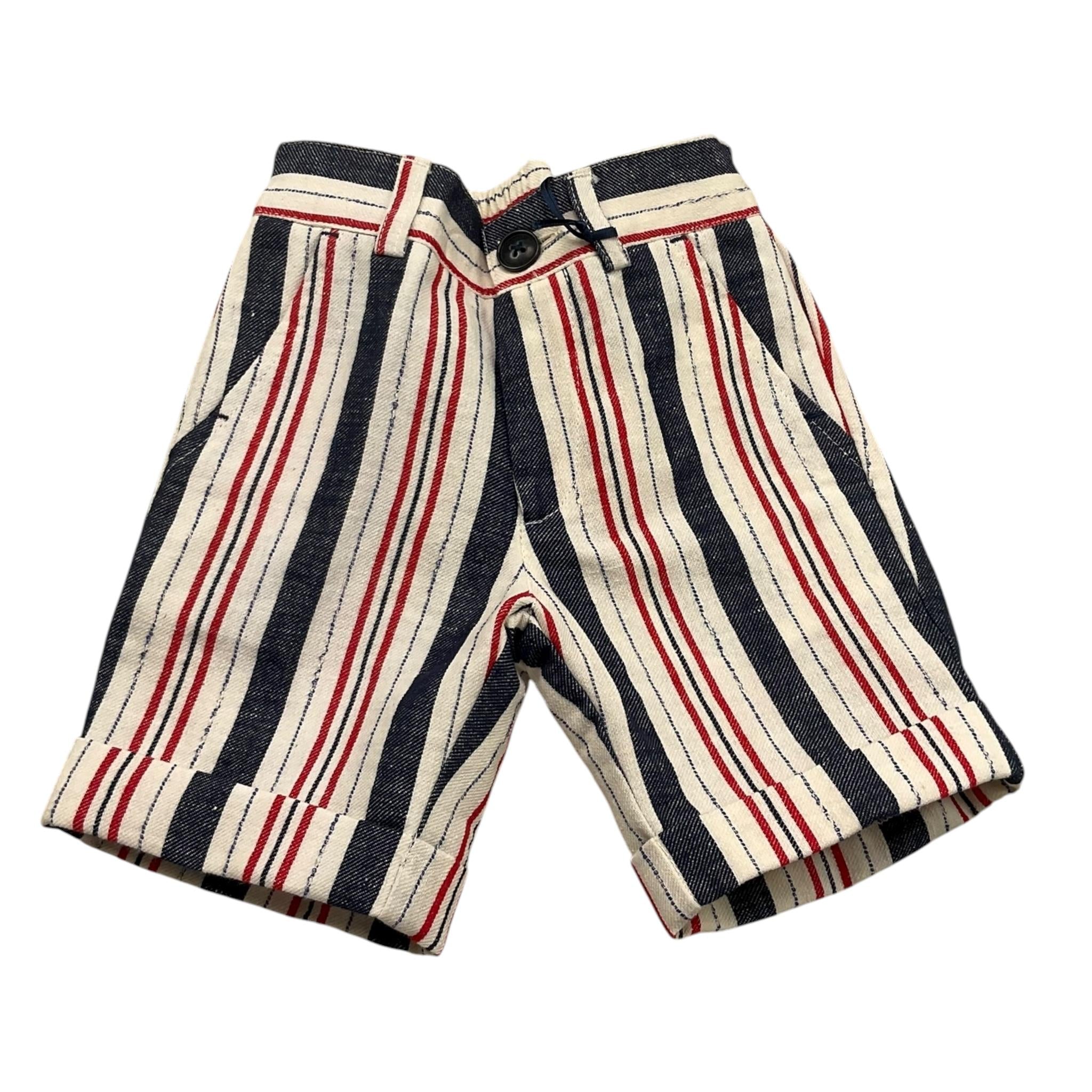 Manuell & Frank Bermuda Fantasia A Righe per Bambino MF2252N MULTICOLOR MANUELL & FRANK 