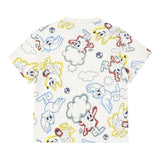 Timberland T-Shirt Girocollo Tinta Unita con Stampe per Neonato T60386X PANNA TIMBERLAND 
