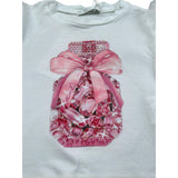 M+E' T-Shirt Girocollo tinta unita con Stampa Bianco per Neonato UE1856XX BIANCO M+E' 