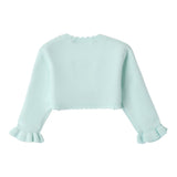 Sarabanda Coprispalle Tinta Unita con Applicazioni per Bambina 0B431X VERDE ACQUA SARABANDA 